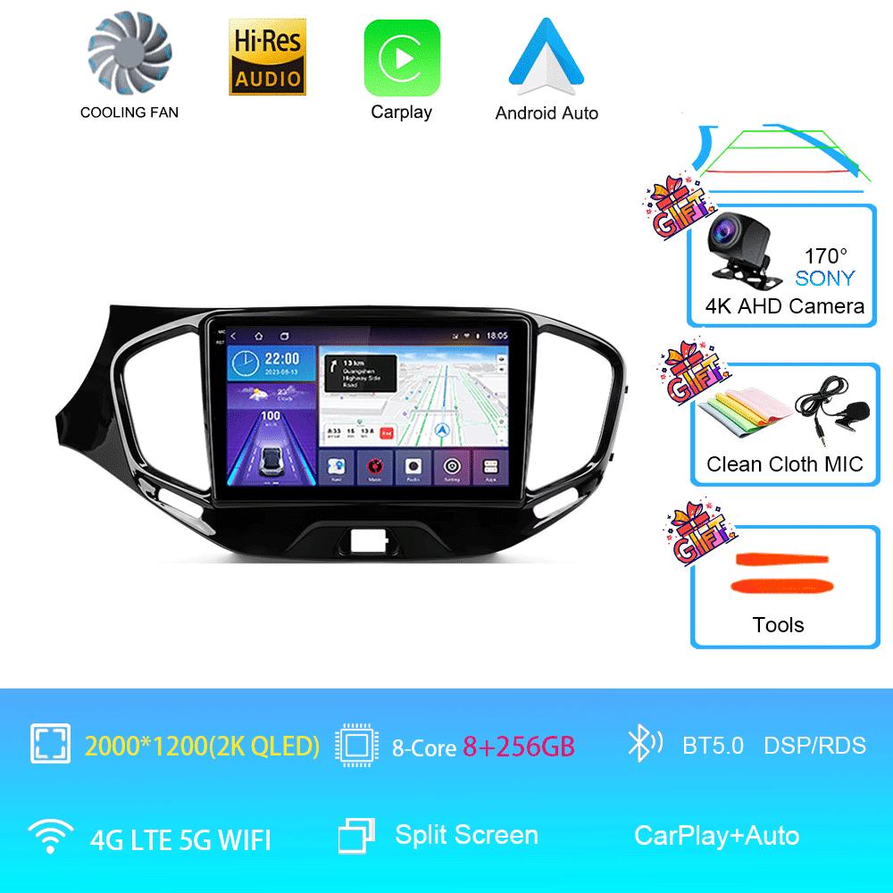 Car Radio Android 14 Carplay Wifi 4G For LADA Vesta Cross Sport 2015 - 2020 Multimedia Video Player Navigation GPS Stereo Auto