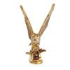 XOMARK Brass Flying Eagle Statue Hawk Sculpture Feng Shui Decorative Handmade Wild Bird Garuda Statue for Home