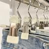 1/5/10PCS Windproof Stainless Steel Pants Clip with Hook Home Storage Rack  for Household