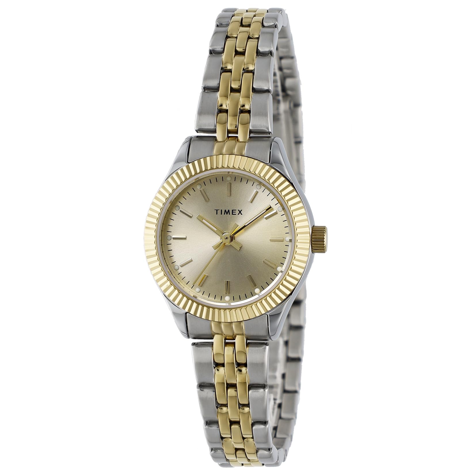 

Унісекс наручний годинник Timex Trend TW2W90900 Кварцовий 50M Водонепроникний Мінеральне скло Циферблат жовте золото Нержавіюча сталь [TIMEX] [Вживаний]