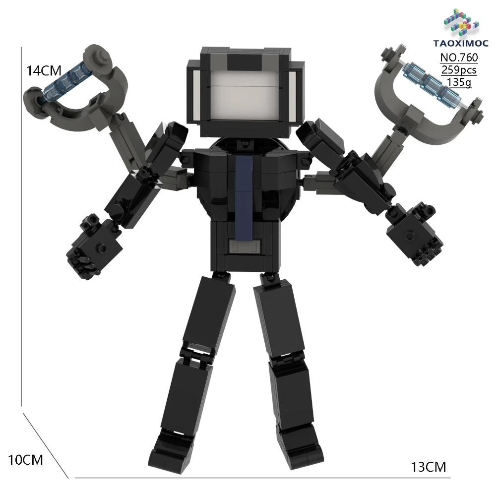 Titan Flying Dragon Drill Man Pencil Warrior Clock 4.0 CPU Tv Skibidi Toilet Building Blocks Bricks Toys For Kid Birthday Gift