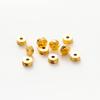 50Pcslot 4Mm 5Mm 6Mm 14K 18K Gold Brass Plating Flat Round Spacer Beads Round Diagonal-Cut Beads Diy Jewellery Making Supplies