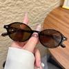 1Pc New Retro Oval Sunglasses for Women, Luxury Brand Small Rectangular Sunglasses for Women, Small Oval Glasses
