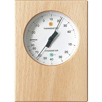 KATOMOKU Temperature and Humidity Meter, Natural Wood (km-101NA)
