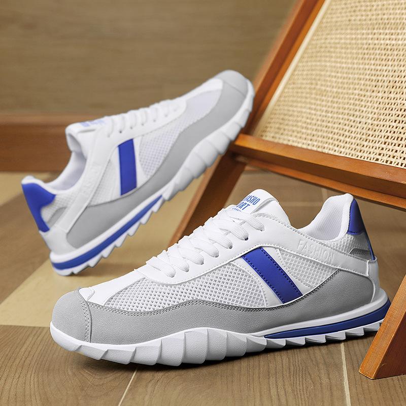 Shoes summer new flat-bottomed mesh breathable round head little white casual shoes lace-up sports shoes