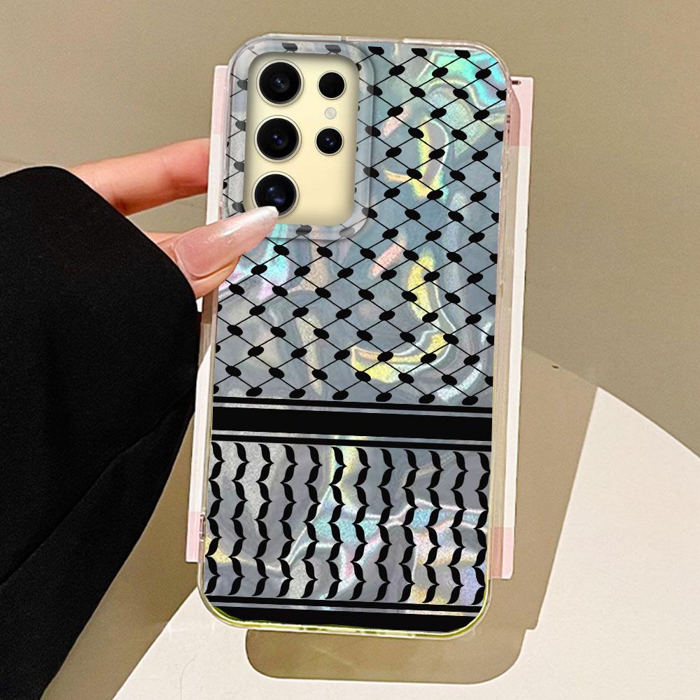 

Hattah Keffiyeh Water Texture Phone Case for Samsung Galaxy S25 S24 S23 S22 S21 FE Plus Ultra Shell Animals Silicone Cover Samsung Galaxy S21 FE белый