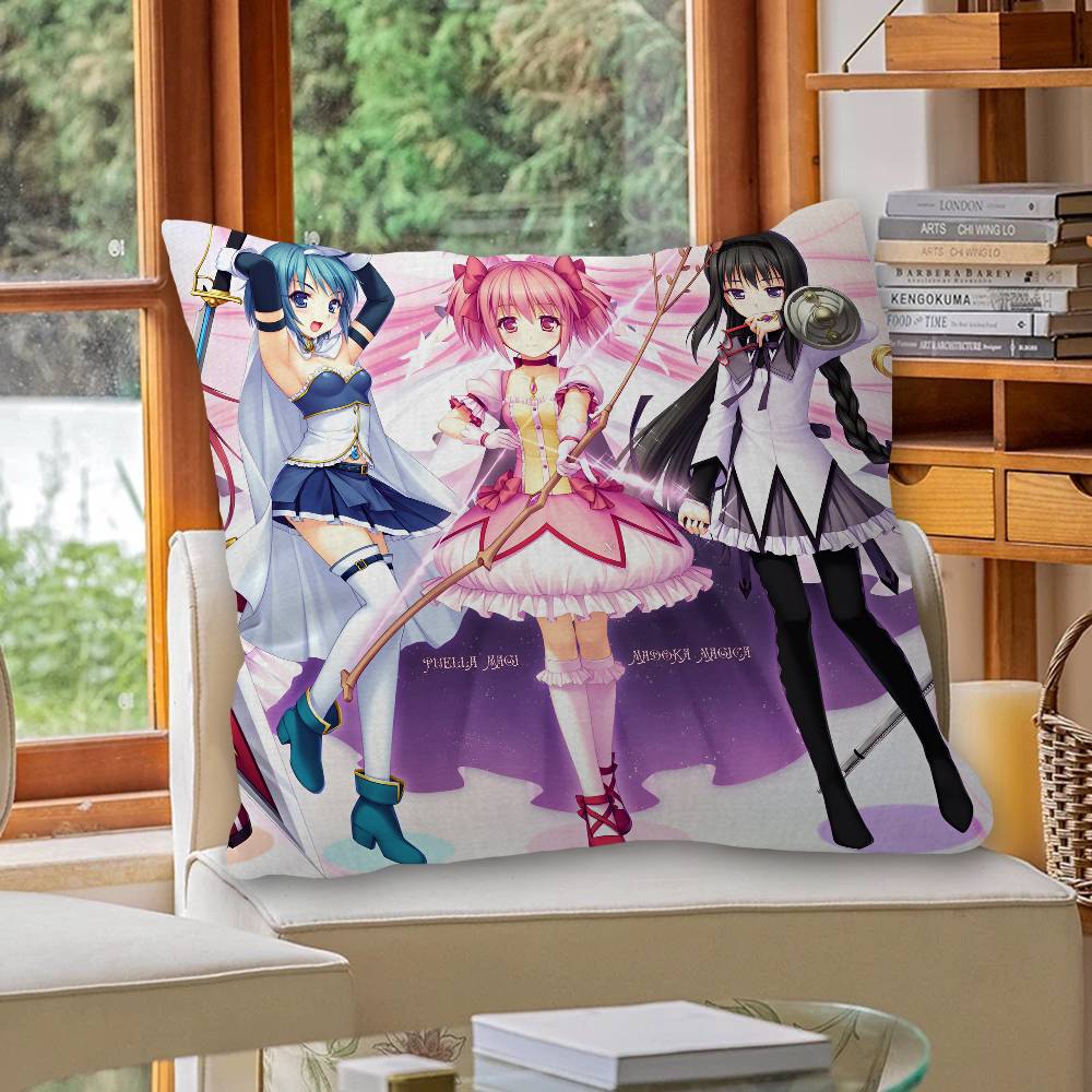 Puella Magi Madoka Magica Anime Cushion Cover Decorative Pillow Sofa Home Decor case pillow cases