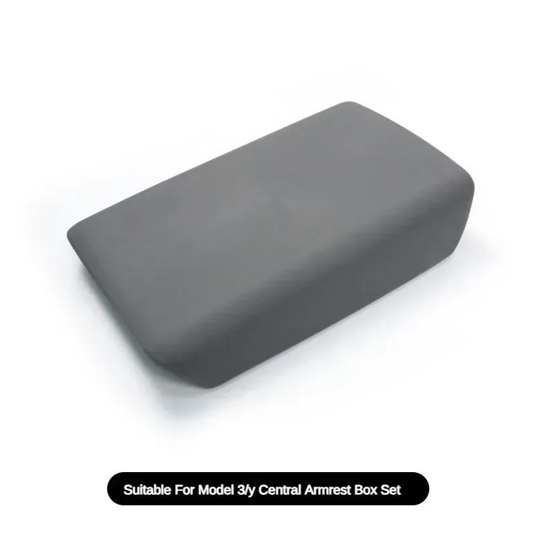 For Tesla Model 3 Y 2019-2025 Model 3 Highland 2025 Car Center Console Armrest Cover TPE Armrest Cushion FAuto Accessories