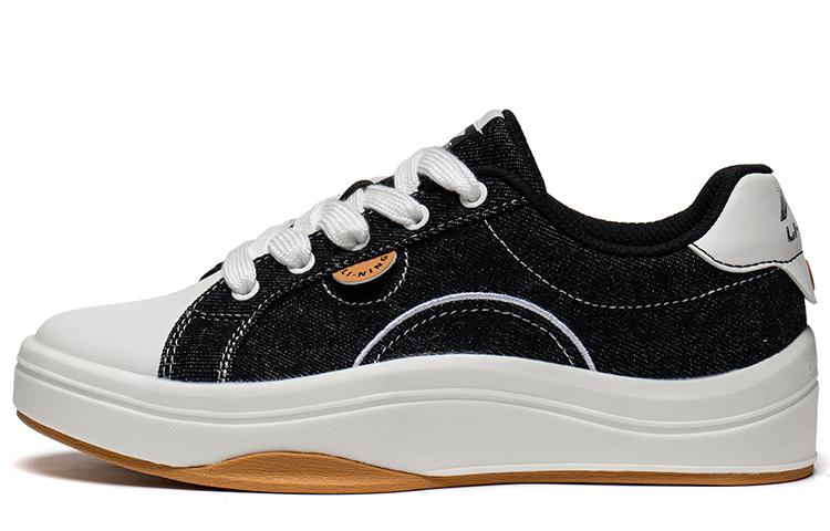 Li Ning YOUNG Sports Life Collection Sports Life Collection Low top Kids Skateboarding Shoes Black White Teenagers YKCT122-3 31