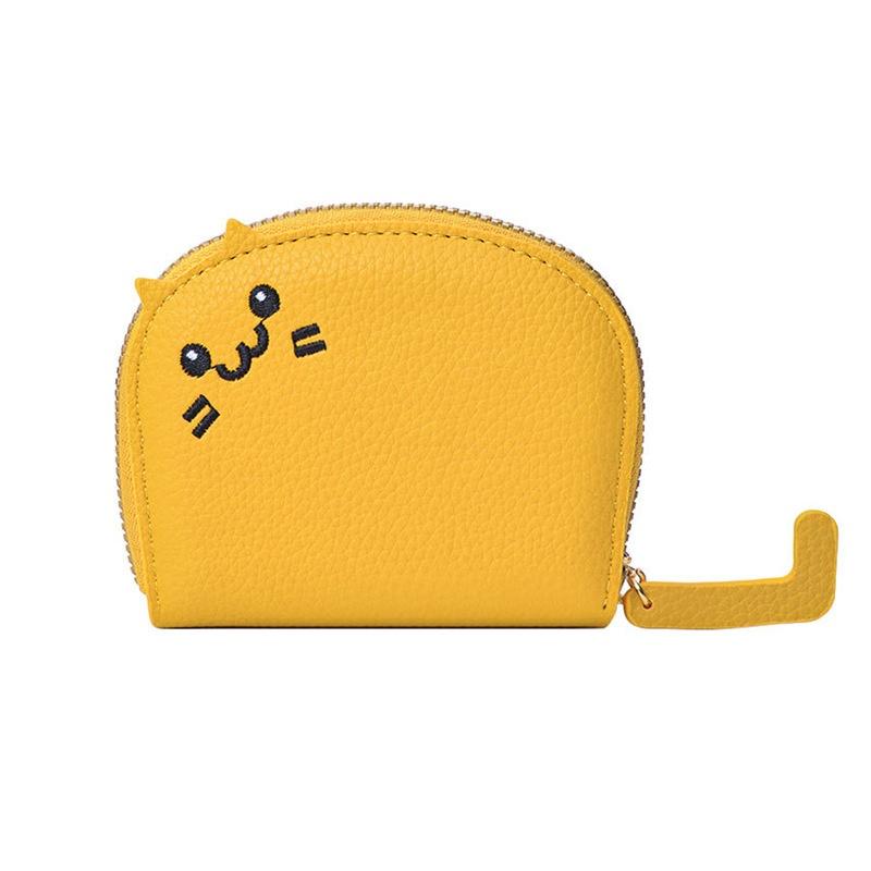 Cartoon Cat Card Holder Wallet For Women Girls Pu Leather Bank Credit Card Coin Purse Portable Mini Zipper Coin Purse Gifts