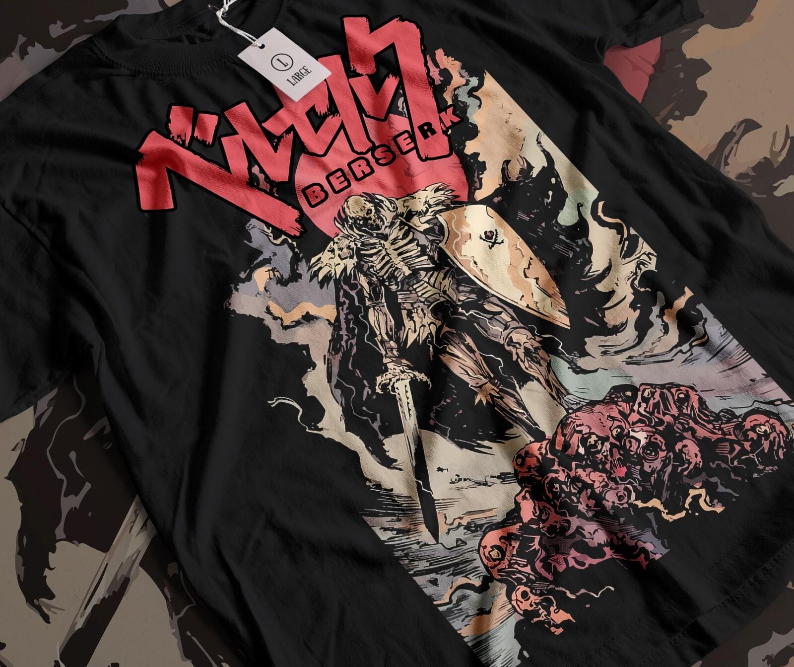 Berserk Guts Shirt Skull Knight 90s T-shirt Gatsu Tshirt All Sizes Anime Manga XL
