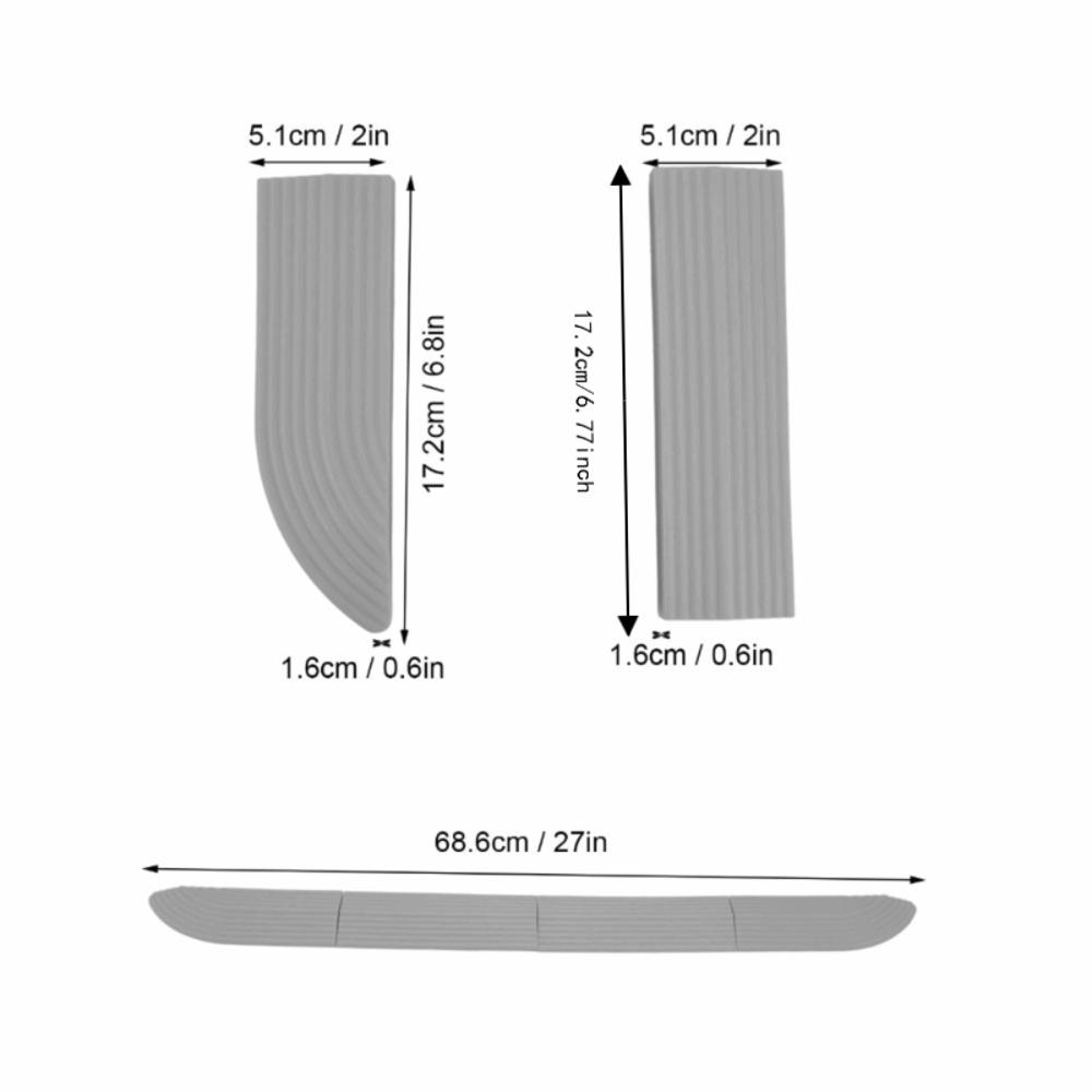 Universal Rubber Door Threshold Free Assembly Wheelchair Threshold Strip Wheelchair Access