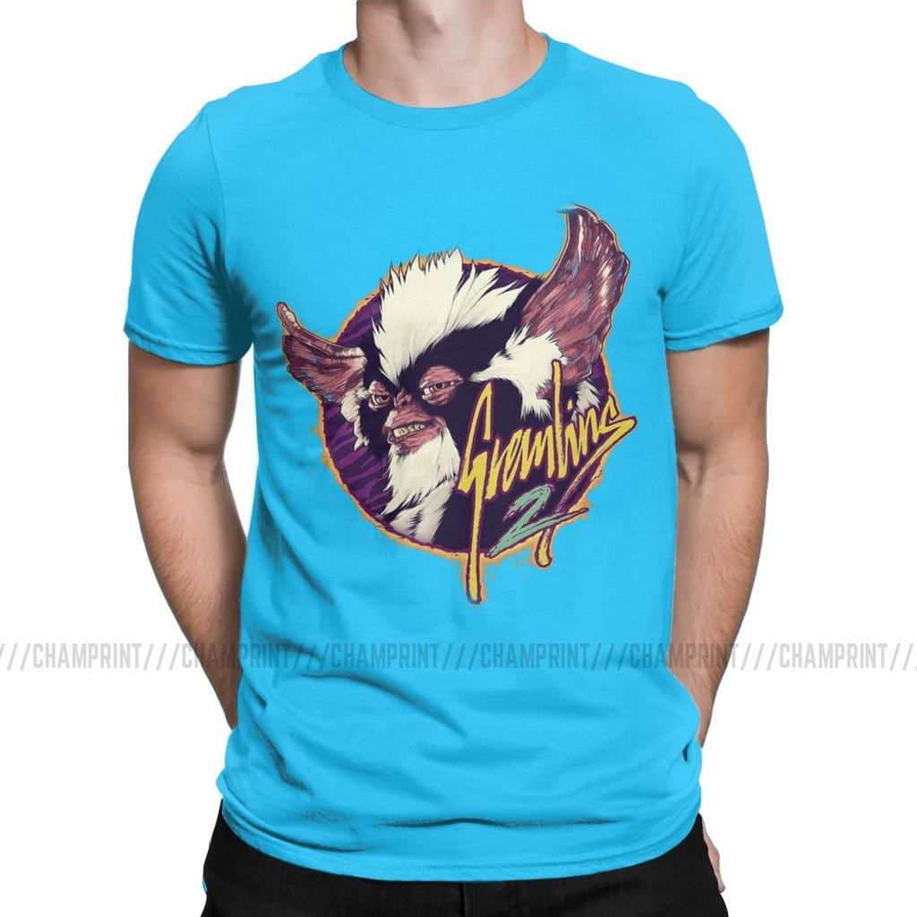 Men S T Shirt Gremlins Novelty Tees Short Sleeve Gizmo Monster Gremlin 80S Horror Christmas Movie