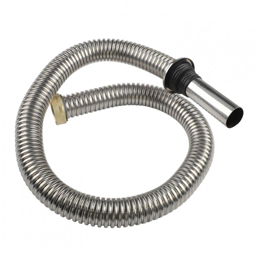 Bathroom 120/150cm Stainless Steel Sink Siphon Waste Drain Flexible Pipe Hose