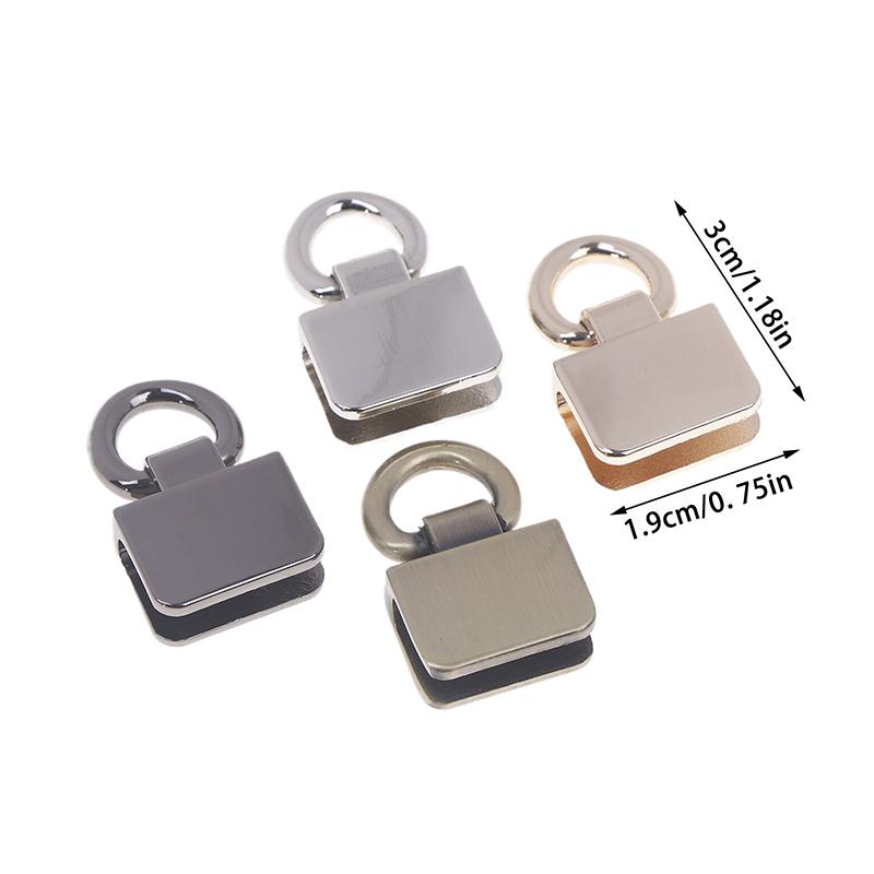 2Pcs Metal Bag Side Edge Hang Buckle Clip With D Rings For Diy Leather Craft Bag Strap Belt Handle Shoulder Crossbody Bag Parts