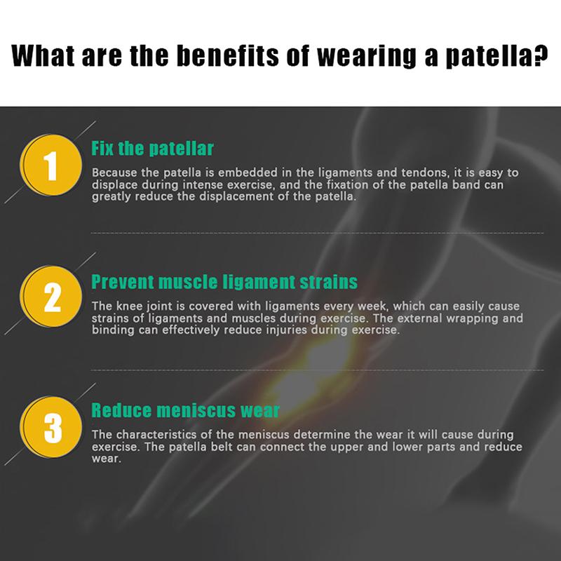 1 Piece Knee Patellar Tendon Knee Support Strape Brace Adjustable Shock Absorption Compression Knee Pad Sleeve For Basketball