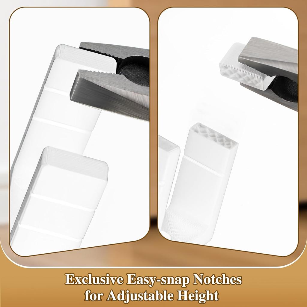 Feekoon 3 Pack Sliding Closet Door Floor Guide, Sliding Door Bottom Hardware for 1-3/8 Inch Thick Doors, Universal Adjustable Height Sliding Door