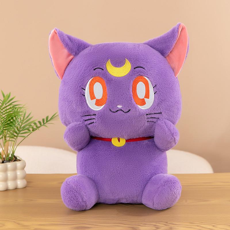 Cute Plush Cat Toy Adorable Cartoon Girl Companion Birthday Gift
