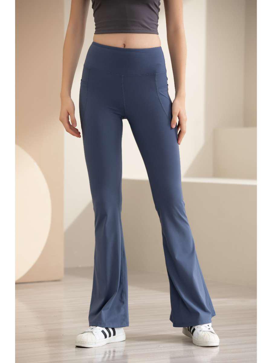 High Waist Seamless Bell Bottom Yoga Pants - Nude Feel, Butt Lifting, Quick Dry, Fitness Wear XL