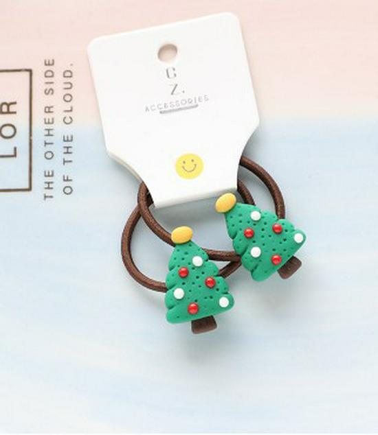 2021 Christmas Santa Claus Hair Ties & Headbands for Kids - Hair-Friendly Accessories