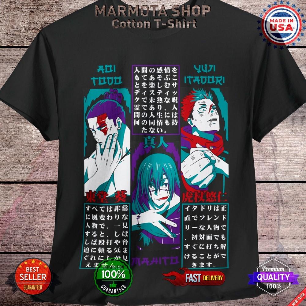 

Itadori Mahito Todo Jujutsu Kaisen T-Shirt Anime Japanese Tee Shirt Manga JJK M