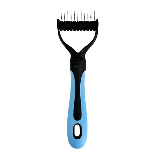 Deshedding Dog Brush for Long Haired Dogs Cats Undercoat Shedding Rake for Dematting Detangling Matted Fur And Knots Pet Grooming Supplies