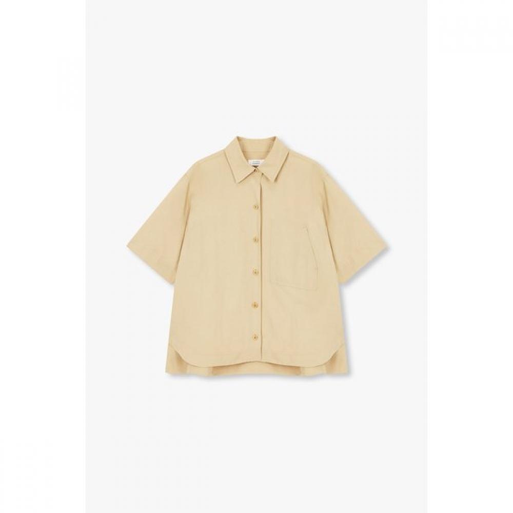 

Studio Tomboy Linen Blend Oversized Short Sleeve Shirt 9195221041 beige (11)/OS(FREE)