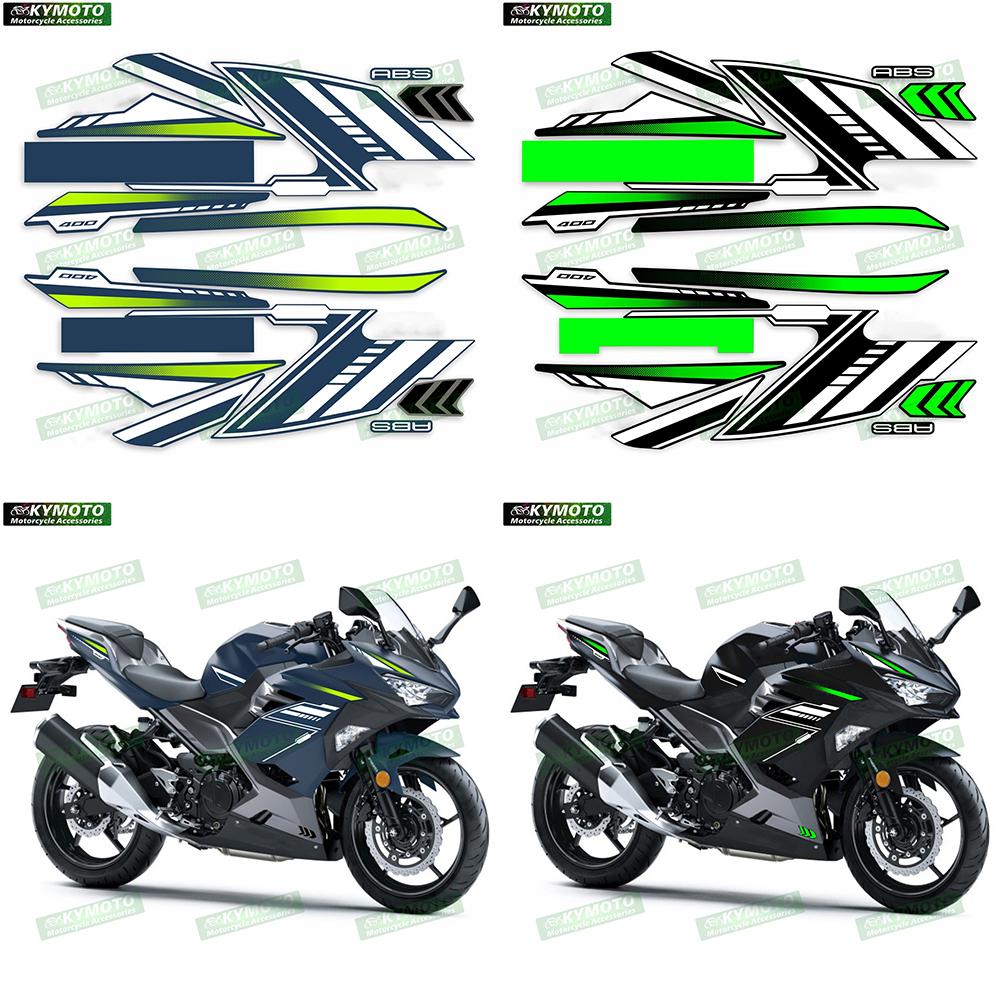 For Ninja400 Ninja 400 EX400 EX 400 Motorcycle Accessories Body Stickers Decorative Fairing Full Car Kit Reflective Decals