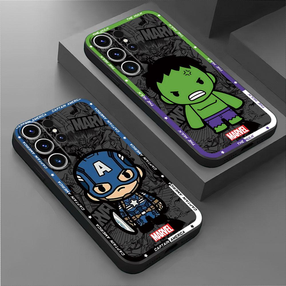 Phone Case for Samsung Galaxy S24 S22 Plus S23 S8 S9 S10e S20 FE S21 Ultra 5G S10 Marvel Spider Man Venom Cover Black Soft