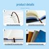 A5 Soft Suede Leather Notebook with Hot-Stamped Cover for Business Meetings
