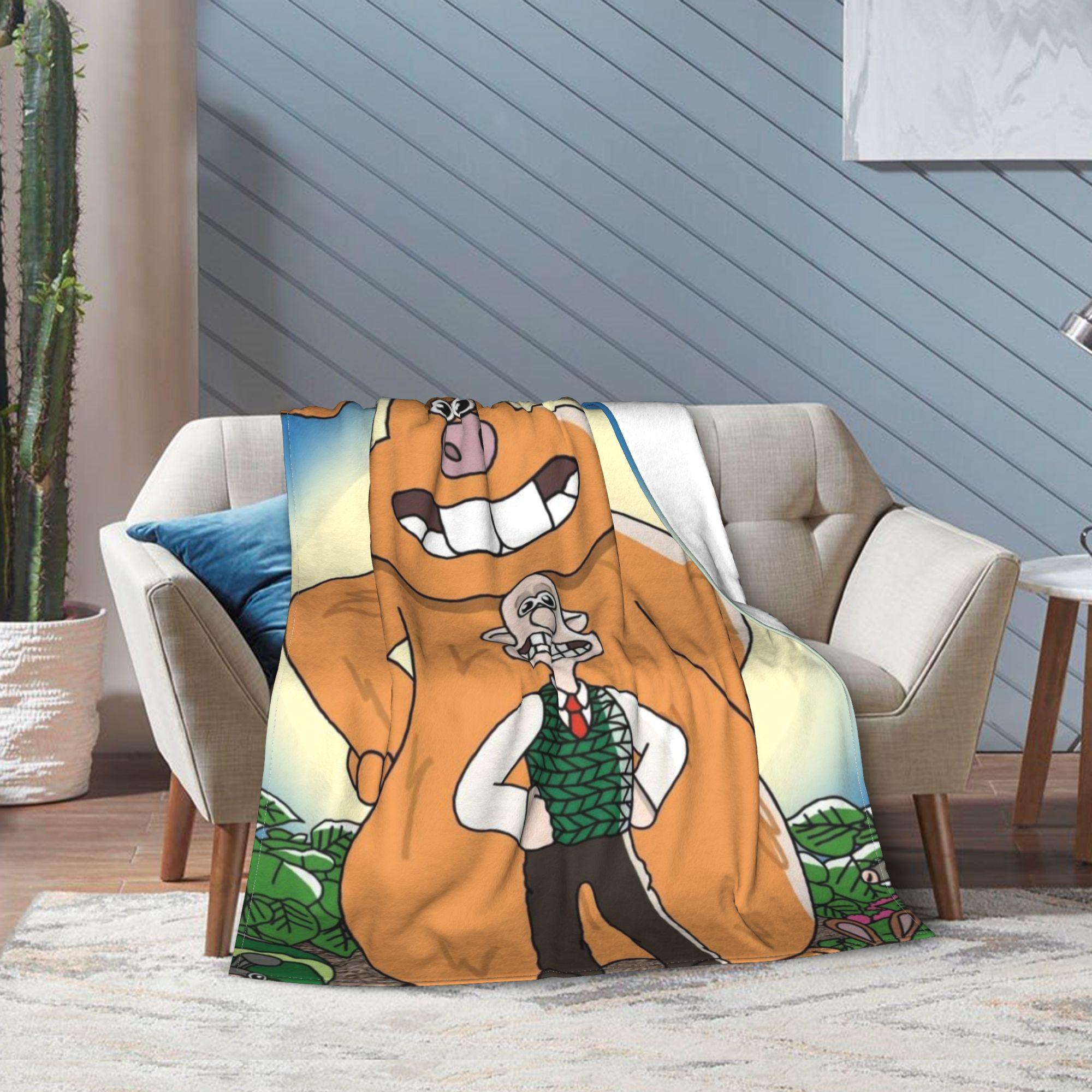 

Wallaces & Gromits Cartoon Flim Blanket Multiple Sizes Warm Cozy Fluffy Throw Blankets for Couch Sofa and Bed 130x150cm