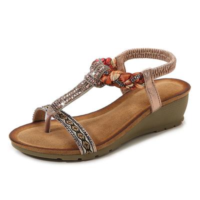Plus Size Shoes for Women 36-42 Summer Fashion Women Platform Wedges Comfortable Breathable Non-slip Sandalias De Mujer