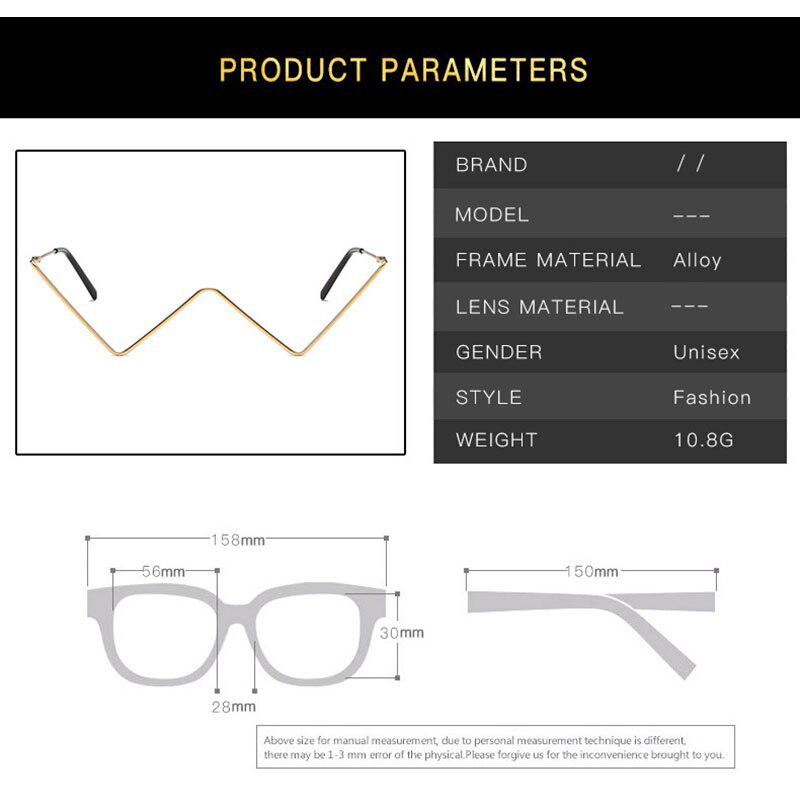 SHAUNA Ins popolare senza lenti in cristallo montature per occhiali da donna decorativa cornice triangolare punk