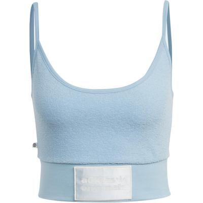 Originals Trefoil Bralette Spice Girls Kollektion Einfarbig Logo Buchstabendruck Sport-Tanktop Damen Tops Hellblau IC8525
