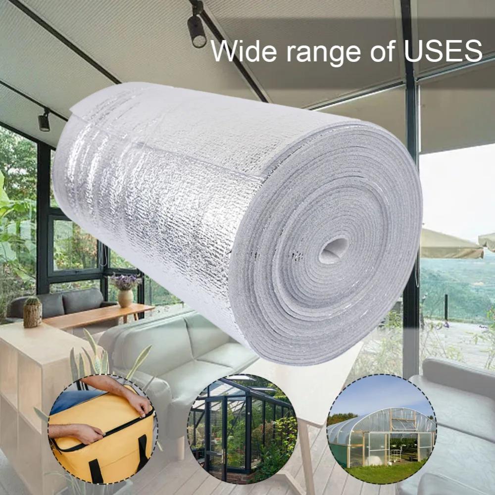 1 Roll Radiator Reflective Film Wall Thermal Insulation Reflective Film Aluminum Foil Thermal Insulation Film Home Decoration