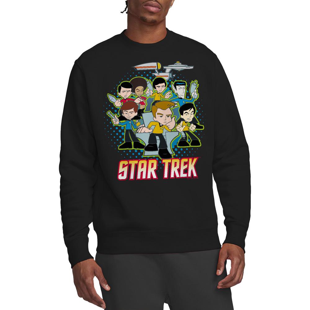 Star Trek Quogs Unisex-Collage-Sweatshirt für Erwachsene
