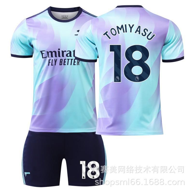 2425 Arsenal Duo 7 Saca Jerseys 9 Jesus 11 Martinelli 41 Rice No. 18 Football Uniform Set