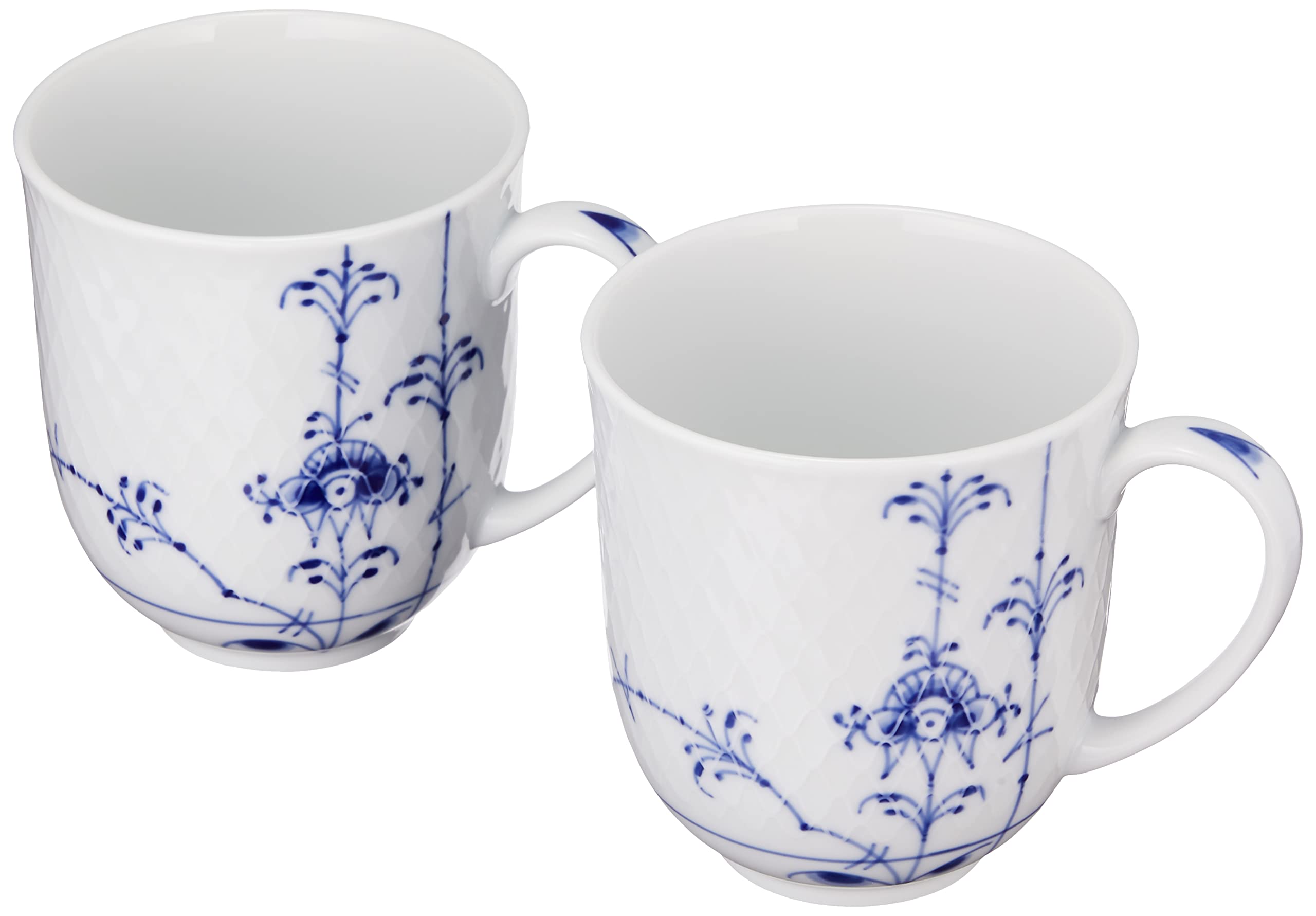

[Officially Imported] Royal Copenhagen Blue Palmette Pair Mugs, 280ml, Wedding Gift, Product Number 1053611