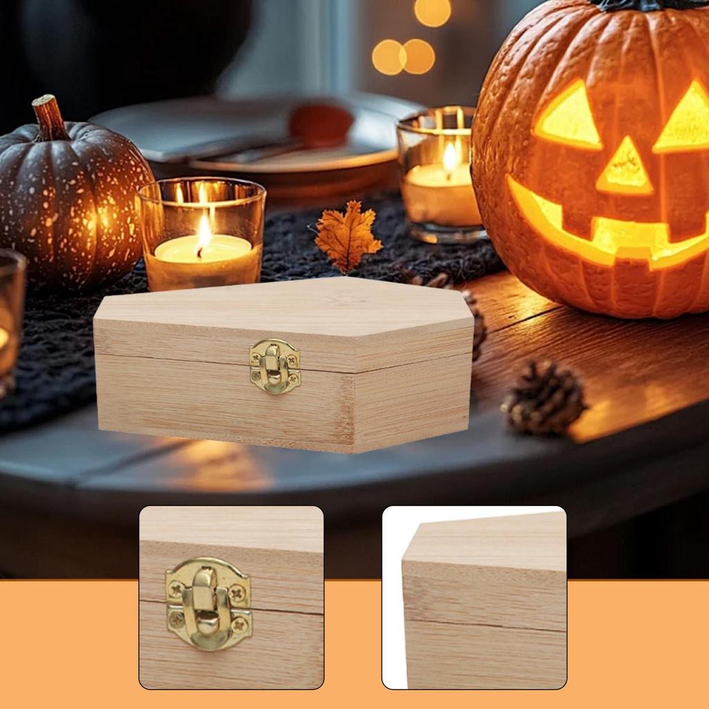 Halloween Sargdekorationen Mini Scharnier Sarg Ornament Süßigkeitenbox Kleine Haustierbestattungen Requisite für Halloween-Partys Gothic Dekor
