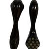 Ruyi Purple Sandalwood Eye Massager & Sheep Horn Gua Sha Stick with Cat Paw Meridian Comb