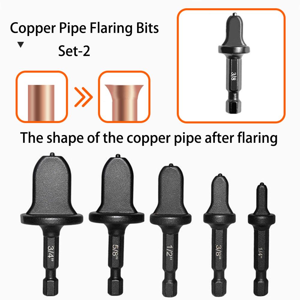

Copper pipe expansion drill bit set 1/4 inch air conditioner refrigerator copper pipe special installation tool pipe expander