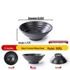 Japanese Style Black Melamine Noodle Bowl