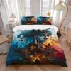 3pcs Harry Potter and the Deathly Hallows Pattern Bedding Set, 1* Cover + 2*Pillowcases, Printed Bedding Set, Soft and Comfortable, Suitable