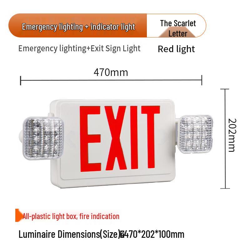 Linpan LED Fire Emergency EXIT Sign Light