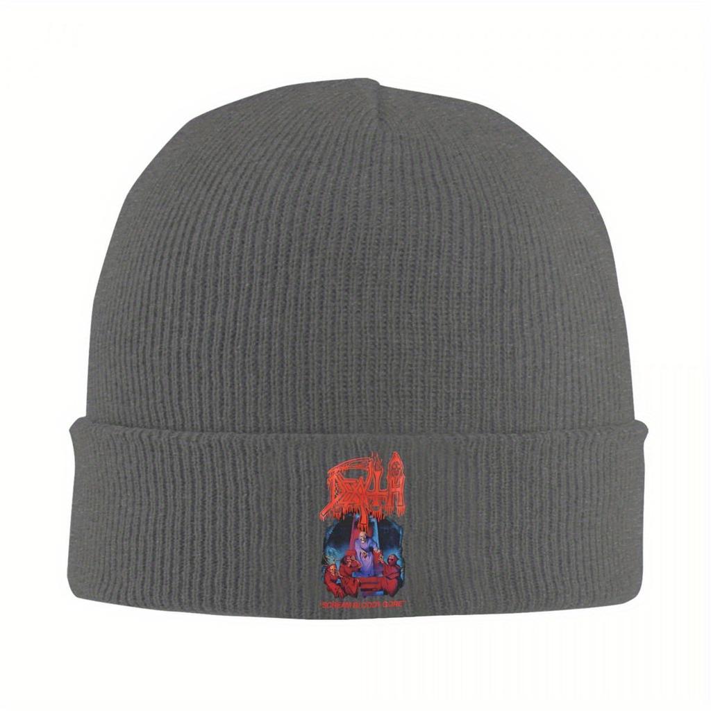 Scream Bloody Gore Death Knit Hat Beanies Autumn Winter Hat Warm Fashion Metal Band Cap Men Women