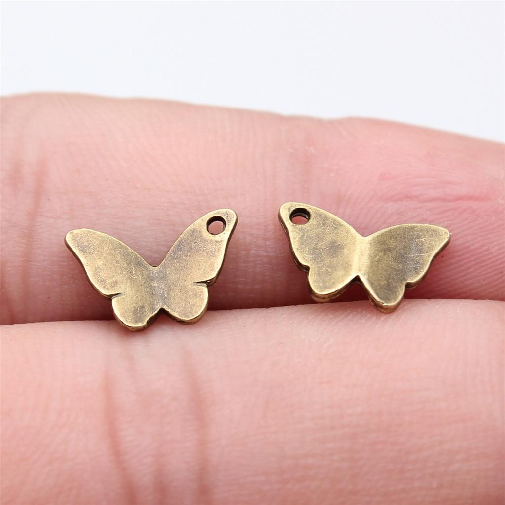 Charms Small Butterfly Pendants Wedding Jewelry Findings ZC114
