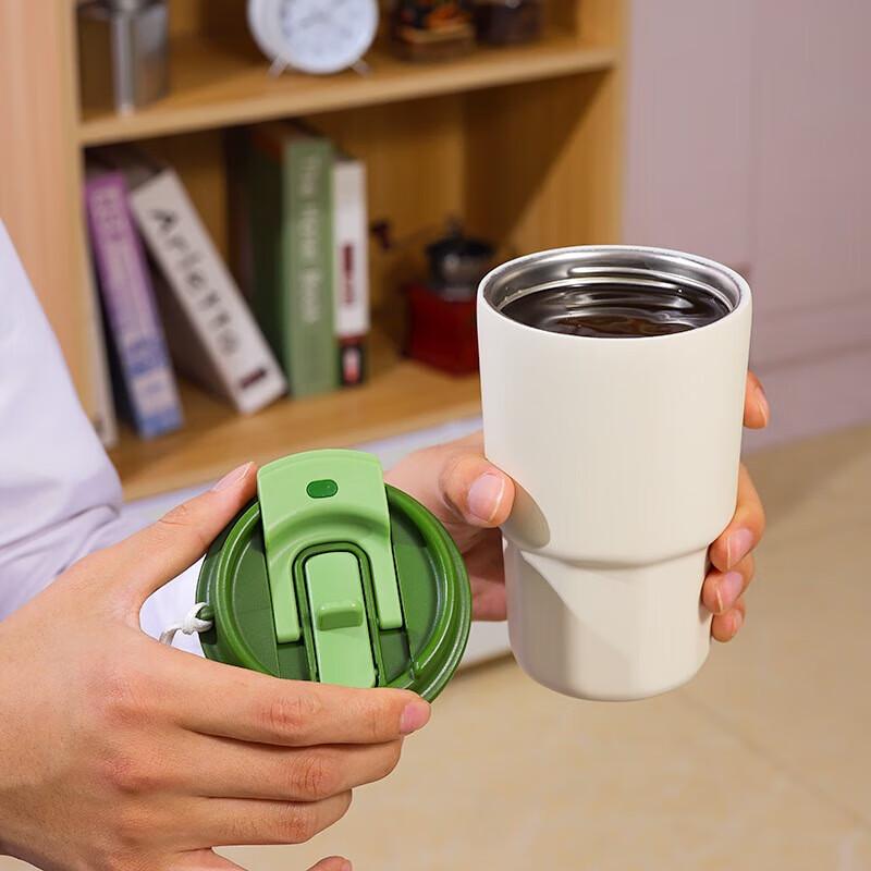 MRSIKEY Mini Tragbarer Isolierter Kaffeebecher