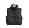 2024 Autumn/Winter Women's Stand-Up Collar Cotton Vest