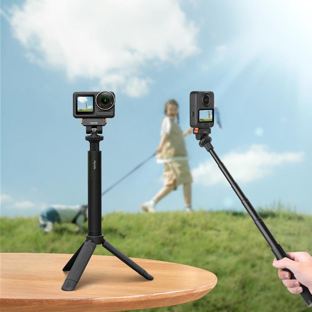 Verlängerungsstange Aluminiumlegierung Griff Handgriff für Insta360 Go Ultra/X5/Pocket 3 Action-Kameras