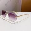 Unisex Frameless Metal Luxury Sunglasses